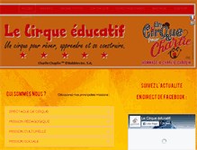 Tablet Screenshot of cirque-educatif.com